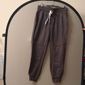 Aerie Brown Joggers with White Drawstring
